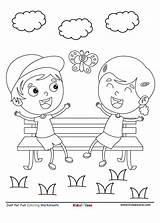 Park Bench Coloring Pages sketch template