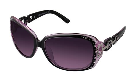 Southpole Women's Purple Embellished Sunglasses