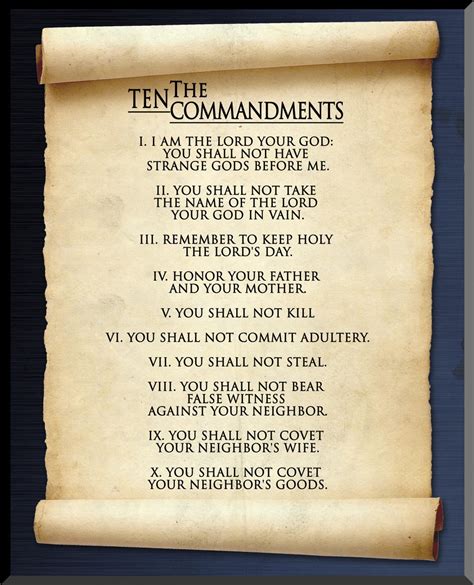 10 Commandments Graphic Wall Plaque - Nelson Gifts Wholesale