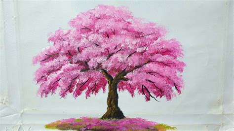 Check out my youtube channel 💜 Cherry Blossom Tree, Blossom Trees, Acrylic Painting Techniques ...