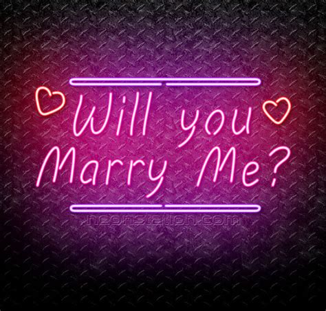 Will You Marry Me Neon Sign For Sale // Neonstation