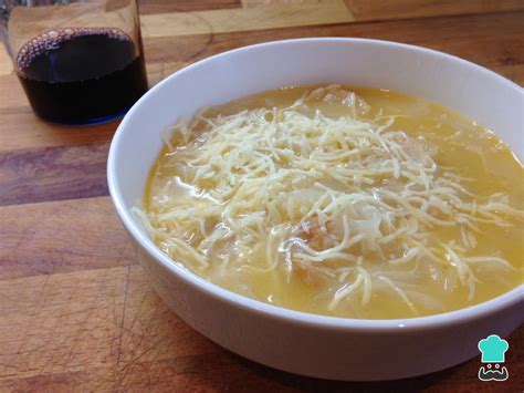 Sopa de cebolla con queso