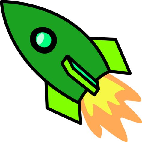 Green Rocket Clip Art at Clker.com - vector clip art online, royalty ...