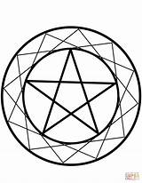 Wiccan Pentacle coloring Page  Free Printable Coloring Pages sketch template