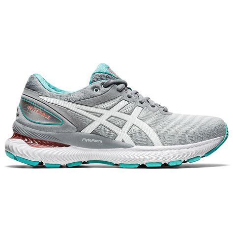 Asics Women's GEL-Nimbus 22 Wide (D) Sheet Rock/White | Laurie's Shoes