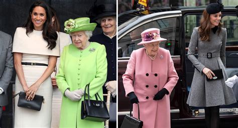 Kate and Meghan run their outfit choices by the Queen