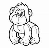 Gorilla Coloring Pages Printable  Templates sketch template