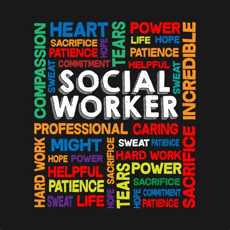 Social Work Month Social Worker Gift - Social - T-Shirt | TeePublic