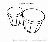 Bongos Coloring Pages sketch template