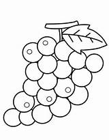 Grapes Coloring Pages Free Printable PDF sketch template