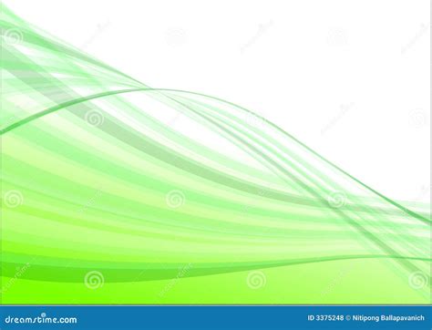 Green wave abstract vector stock vector. Illustration of effects - 3375248