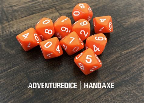 Handaxe d10 10 pk dice set – Adventure Dice