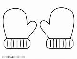 Mittens Template Free Printables  Superstar Worksheets sketch template
