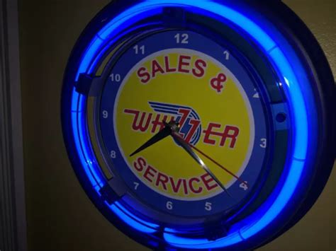 WHIZZER BIKE MOTOR Scooter Motorcycle Garage Neon Wall Clock Advertising Sign $99.99 - PicClick