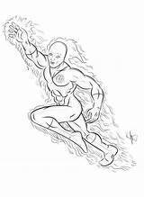 Human Torch Coloring Page At GetDrawings  Free Download sketch template