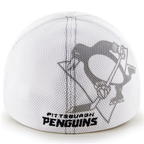 Men's Pittsburgh Penguins '47 Brand White Reversal Closer Flex Hat ...