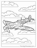 36 Airplane Coloring Pages Free PDF Printables  Fighter Plane sketch template
