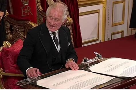 WATCH: King Charles 'stealing pen' after signing proclamation