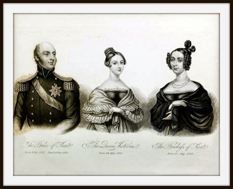 Engraving of 1838 showing Queen Victoria with her parents,… | Flickr
