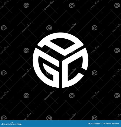 PGC Letter Logo Design on Black Background. PGC Creative Initials ...