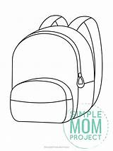 Backpack Clipart Panda Dora Coloring Sketch Page sketch template