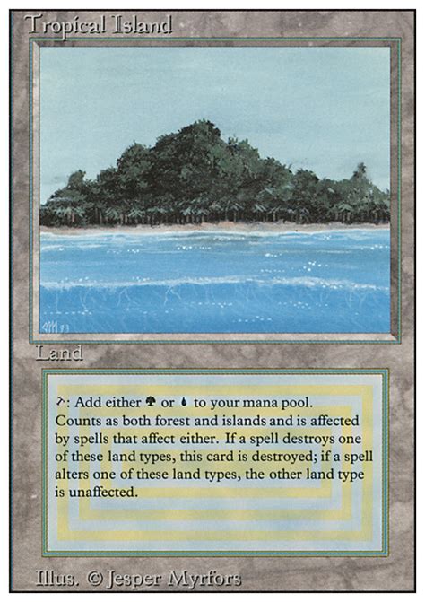 Tropical Island Price Revised Edition MTG