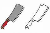 Coloring Butcher Knife For Kids Graphic By Studioisamu · Creative Fabrica sketch template