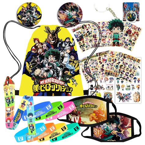 Buy My Hero Academia Merch Anime Merch for Fans My Hero Academia Gift Set 1 MHA Backpack 2 MHA ...