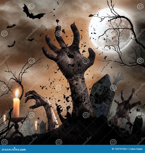 Zombie Halloween Background