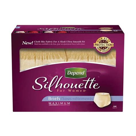 Depend Silhouette Briefs for Women