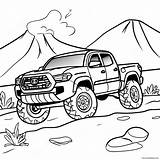 Toyota Tacoma Off Road Adventure Coloring Page 27185 21498 sketch template