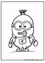 Minion Coloring Page Banana sketch template