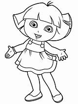 Dora Coloring Pages  Free Printable For Kids sketch template