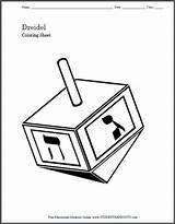 Hanukkah Dreidel Coloring Page  Student Handouts sketch template