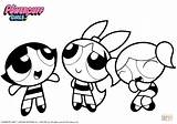 Powerpuff Girls Coloring Pages Cheerleader sketch template