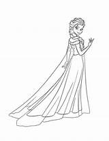 Download Or Print This amazing coloring Page queen elsa And Princess  sketch template