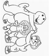 Barney And Friends Coloring Page  Coloring Nation sketch template