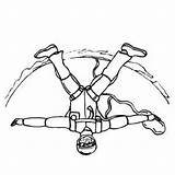 Skydiving Coloring Pages At GetDrawings  Free Download sketch template