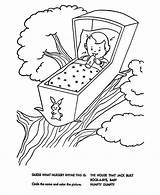 BlueBonkers Nursery Rhymes Quiz Coloring Page Sheets  Rock A Bye Baby sketch template