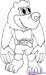 Banjo Kazooie  Free Colouring Pages sketch template