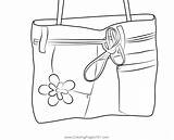 Handbag Coloring Page sketch template
