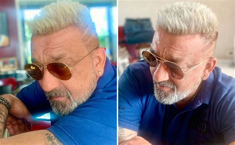 Sanjay Dutt Gets A Platinum Blonde Makeover Post Cancer Recovery; Damn ...