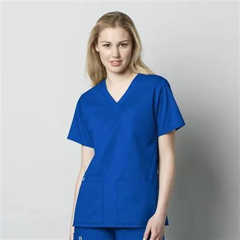 Plain Mix Of Polyester Royal Blue Hospital Uniforms at Rs 590/piece in Mumbai