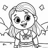 Adventurous Brownie Girl Scout Coloring Page 56484 44687 sketch template