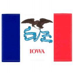 Iowa Flag Decal, III440 | FlagandBanner.com