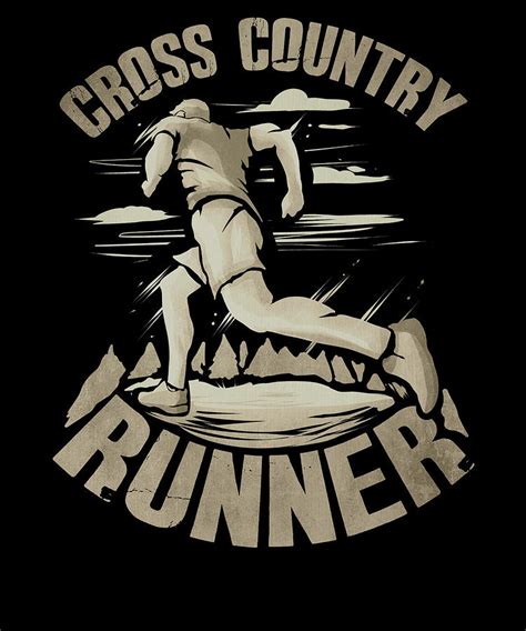 Running Cross Country Runner Drawing by Kanig Designs - Fine Art America