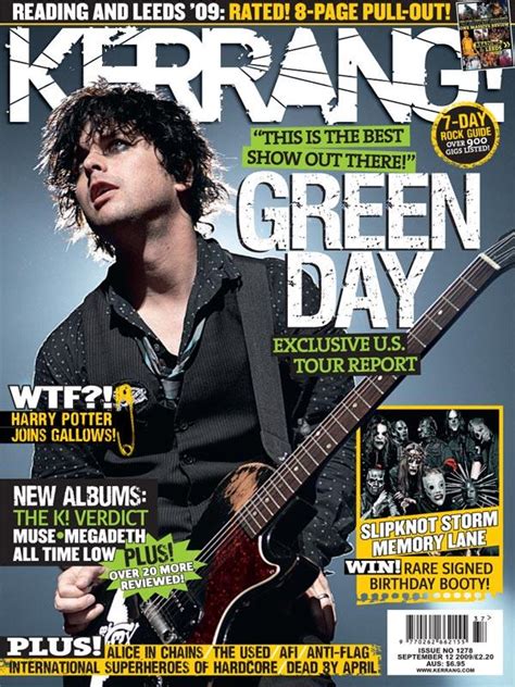 Green Day in Kerrang! Magazine