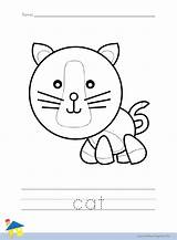 Cat Coloring Worksheet – The Learning Site sketch template
