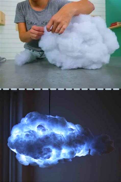 how to make a cloud lamp | Cloud lamp, Fancy napkin folding, How to make clouds