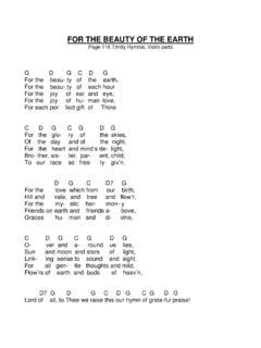 FOR THE BEAUTY OF THE EARTH - Hymn Chords / for-the-beauty-of-the-earth-hymn-chords.pdf / PDF4PRO